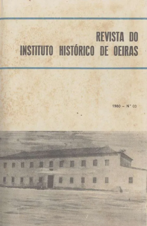 Capa de Revista do Instituto Histórico de Oeiras nº 03